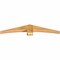 Ekena Millwork Bellingham Rough Sawn Timber Gable Bracket, Western Red Cedar, 60"W x 10"H x 4"D x 6"F, 4/12 Pitch GBW060X10X0406BEL00RWR - alternate 5